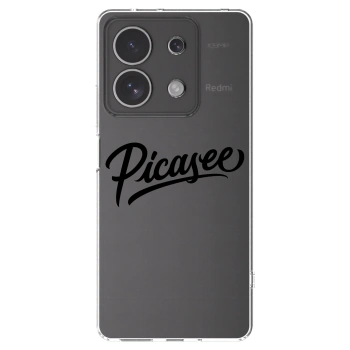 Picasee silikónový prehľadný obal pre Xiaomi Redmi Note 13 4G - Picasee - old logo - black