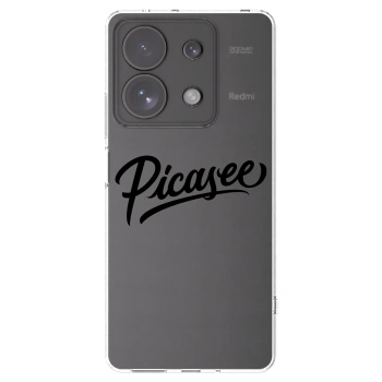 Picasee silikónový prehľadný obal pre Xiaomi Redmi Note 13 Pro 4G - Picasee - old logo - black
