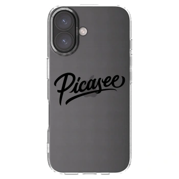 Picasee silikónový prehľadný obal pre Apple iPhone 16 - Picasee - old logo - black
