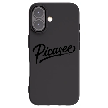Picasee silikónový čierny obal pre Apple iPhone 16 - Picasee - old logo - black