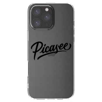 Picasee silikónový prehľadný obal pre Apple iPhone 16 Pro Max - Picasee - old logo - black