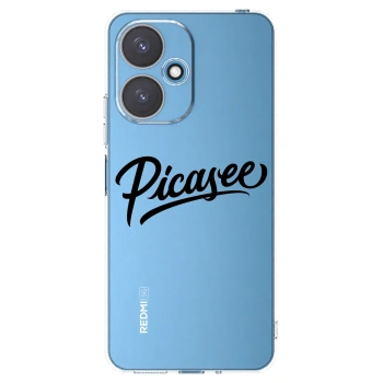 Picasee silikónový prehľadný obal pre Xiaomi Redmi 13C 5G - Picasee - old logo - black