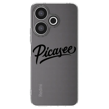 Picasee silikónový prehľadný obal pre Xiaomi Redmi 13 4G - Picasee - old logo - black