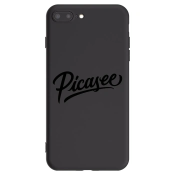Picasee silikónový čierny obal pre Apple iPhone 8 Plus - Picasee - old logo - black