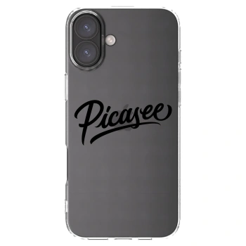 Picasee silikónový prehľadný obal pre Apple iPhone 16 Plus - Picasee - old logo - black