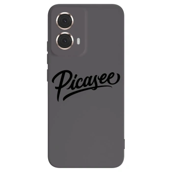 Picasee silikónový čierny obal pre Motorola Moto G85 - Picasee - old logo - black