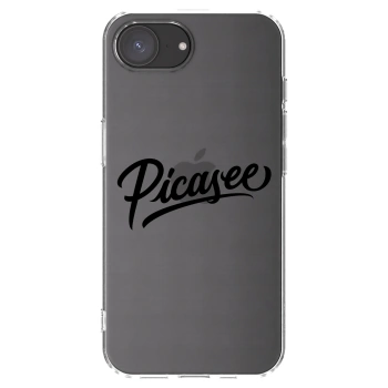 Picasee silikónový prehľadný obal pre Apple iPhone 16e - Picasee - old logo - black
