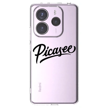 Picasee silikónový prehľadný obal pre Xiaomi Redmi Note 14 5G - Picasee - old logo - black
