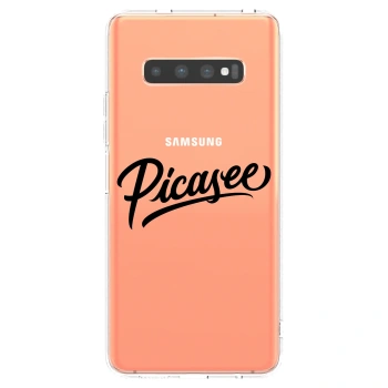 Picasee silikónový prehľadný obal pre Samsung Galaxy S10 Plus G975 - Picasee - old logo - black