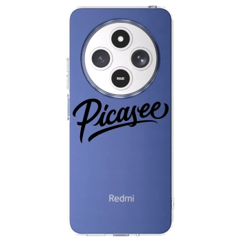 Picasee silikónový prehľadný obal pre Xiaomi Redmi 14C - Picasee - old logo - black
