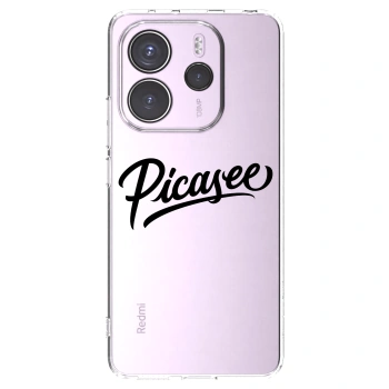 Picasee silikónový prehľadný obal pre Xiaomi Redmi Note 14 4G - Picasee - old logo - black
