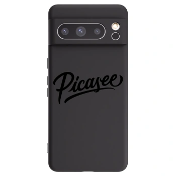 Picasee silikónový čierny obal pre Google Pixel 8 Pro - Picasee - old logo - black