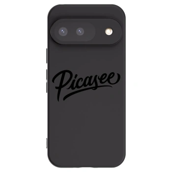 Picasee silikónový čierny obal pre Google Pixel 9 - Picasee - old logo - black