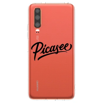 Picasee silikónový prehľadný obal pre Huawei P30 - Picasee - old logo - black