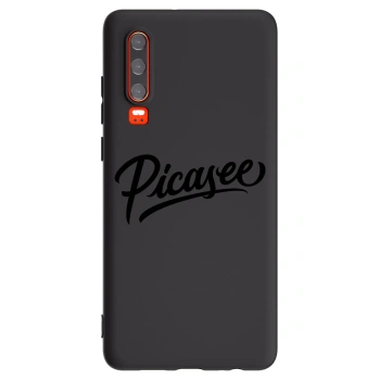 Picasee silikónový čierny obal pre Huawei P30 - Picasee - old logo - black