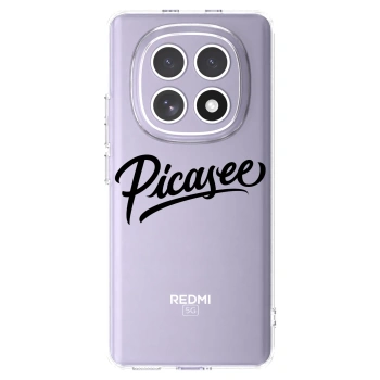 Picasee silikónový prehľadný obal pre Xiaomi Redmi Note 15 - Picasee - old logo - black