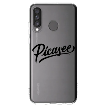 Picasee silikónový prehľadný obal pre Huawei P30 Lite - Picasee - old logo - black