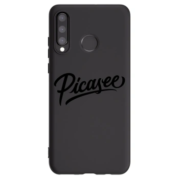 Picasee silikónový čierny obal pre Huawei P30 Lite - Picasee - old logo - black