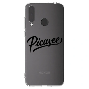 Picasee silikónový prehľadný obal pre Honor 20 Lite - Picasee - old logo - black