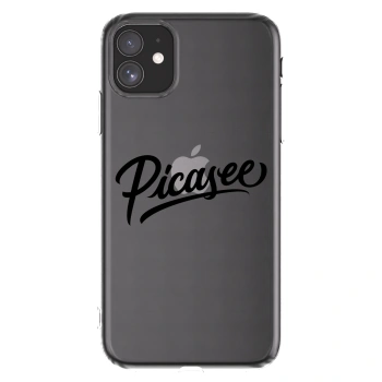 Picasee silikónový prehľadný obal pre Apple iPhone 11 - Picasee - old logo - black