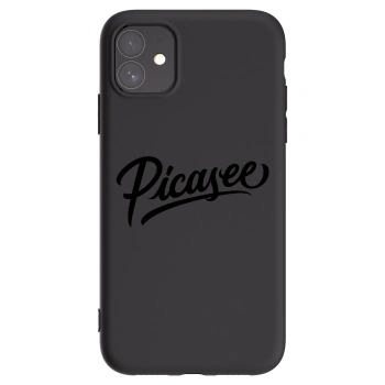 Picasee silikónový čierny obal pre Apple iPhone 11 - Picasee - old logo - black