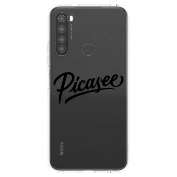Picasee silikónový prehľadný obal pre Xiaomi Redmi Note 8 - Picasee - old logo - black