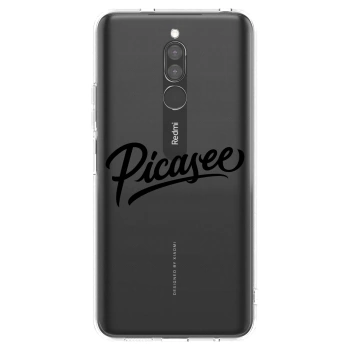 Picasee silikónový prehľadný obal pre Xiaomi Redmi 8 - Picasee - old logo - black