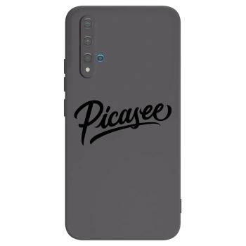 Picasee silikónový čierny obal pre Huawei Nova 5T - Picasee - old logo - black