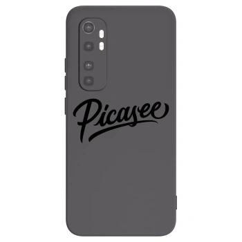 Picasee silikónový čierny obal pre Xiaomi Mi Note 10 Lite - Picasee - old logo - black