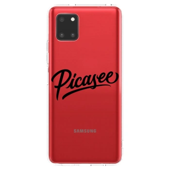 Picasee silikónový prehľadný obal pre Samsung Galaxy Note 10 Lite N770F - Picasee - old logo - black