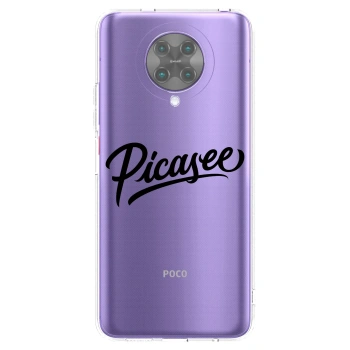Picasee silikónový prehľadný obal pre Xiaomi Poco F2 Pro - Picasee - old logo - black
