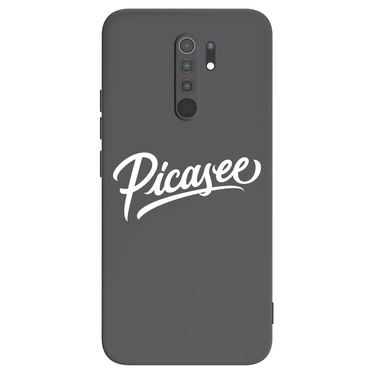 Picasee silikónový čierny obal pre Xiaomi Redmi 9 - Picasee - old logo - white