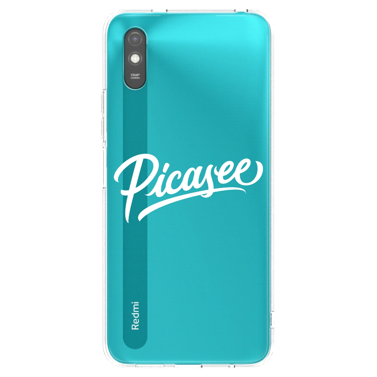 Picasee silikónový čierny obal pre Xiaomi Redmi 9A - Picasee - old logo - white