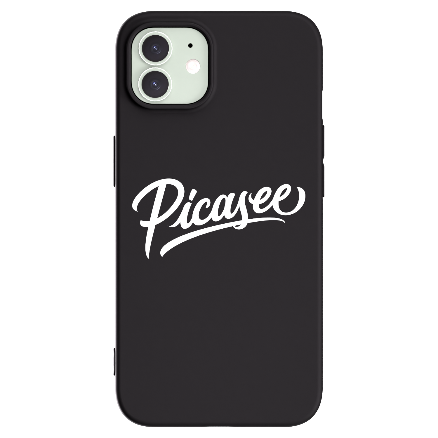Picasee silikónový čierny obal pre Apple iPhone 12 - Picasee - old logo - white