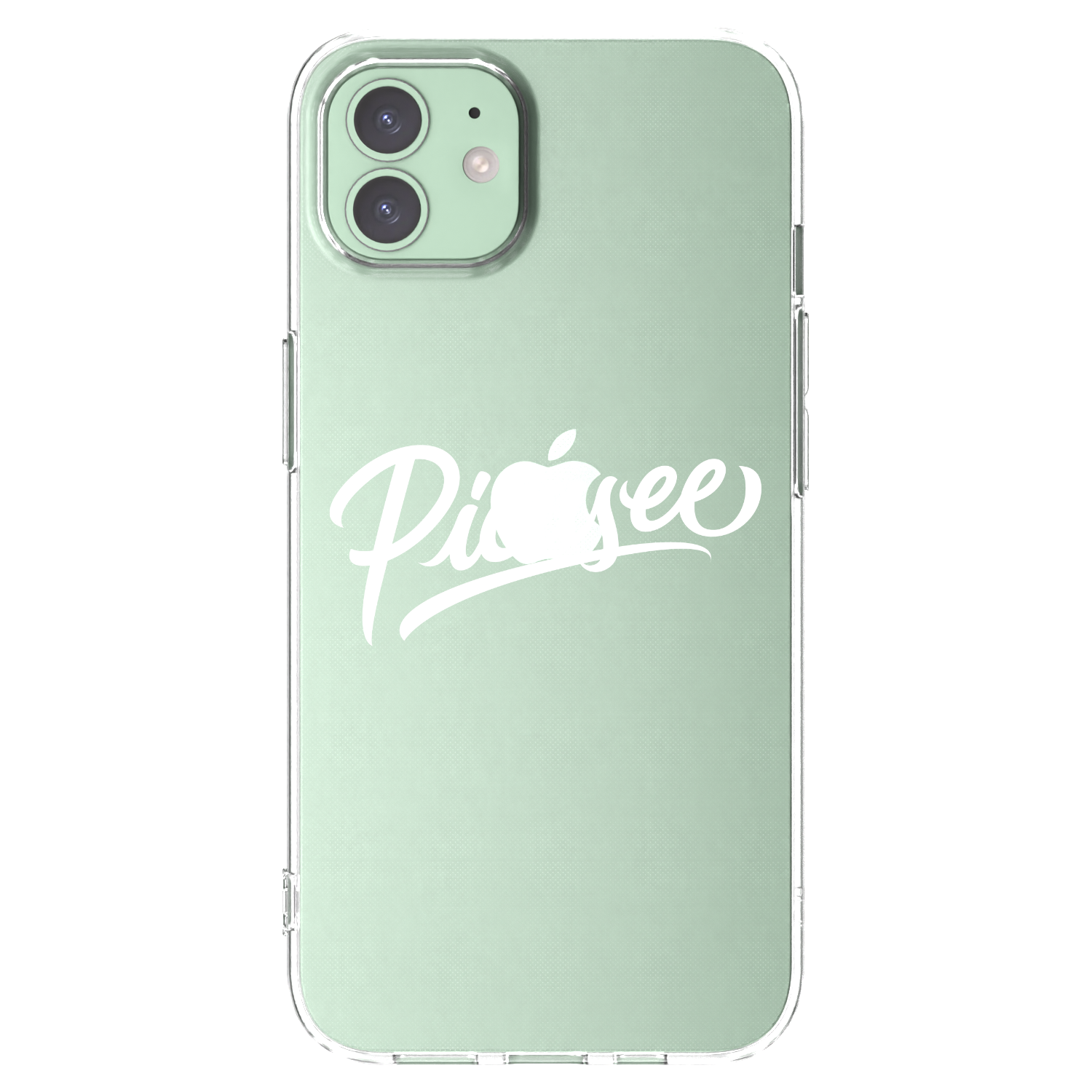 Picasee silikónový prehľadný obal pre Apple iPhone 12 - Picasee - old logo - white