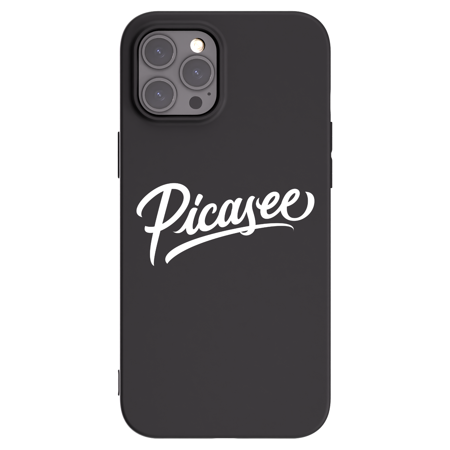 Picasee silikónový čierny obal pre Apple iPhone 12 Pro Max - Picasee - old logo - white