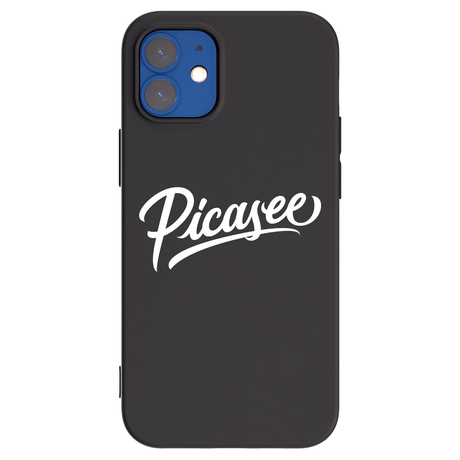 Picasee silikónový čierny obal pre Apple iPhone 12 mini - Picasee - old logo - white