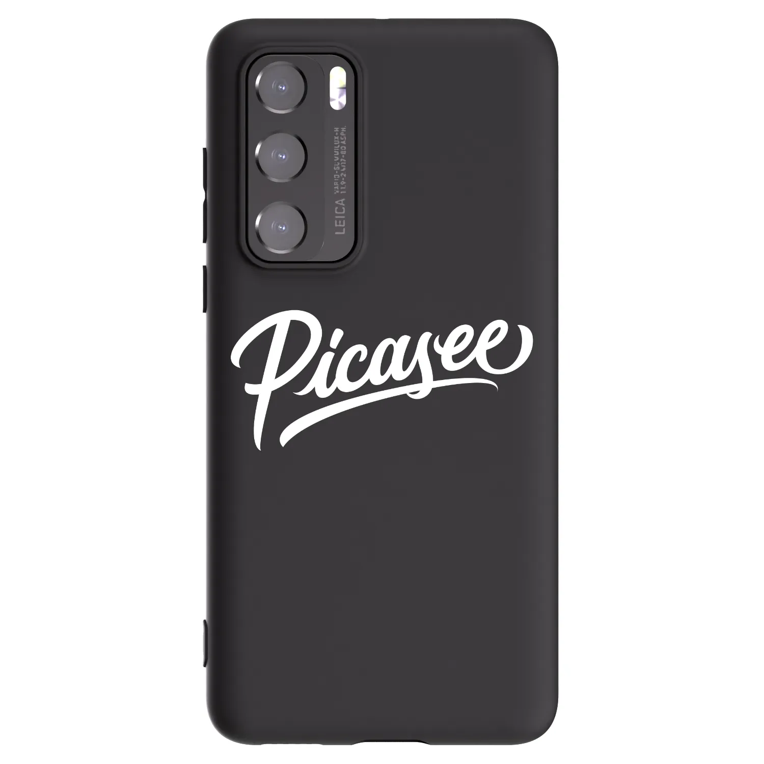 Picasee silikónový čierny obal pre Huawei P40 - Picasee - old logo - white