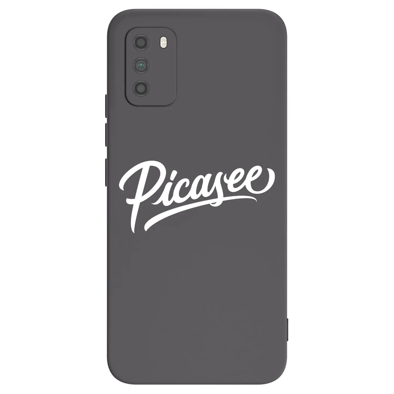 Picasee silikónový čierny obal pre Xiaomi Poco M3 - Picasee - old logo - white