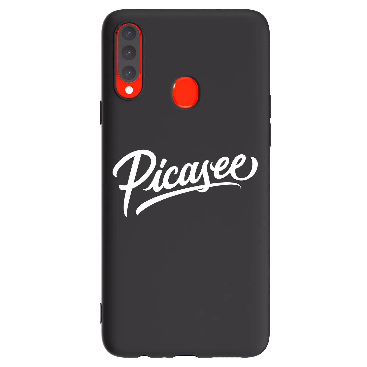 Picasee silikónový čierny obal pre Samsung Galaxy A20s - Picasee - old logo - white
