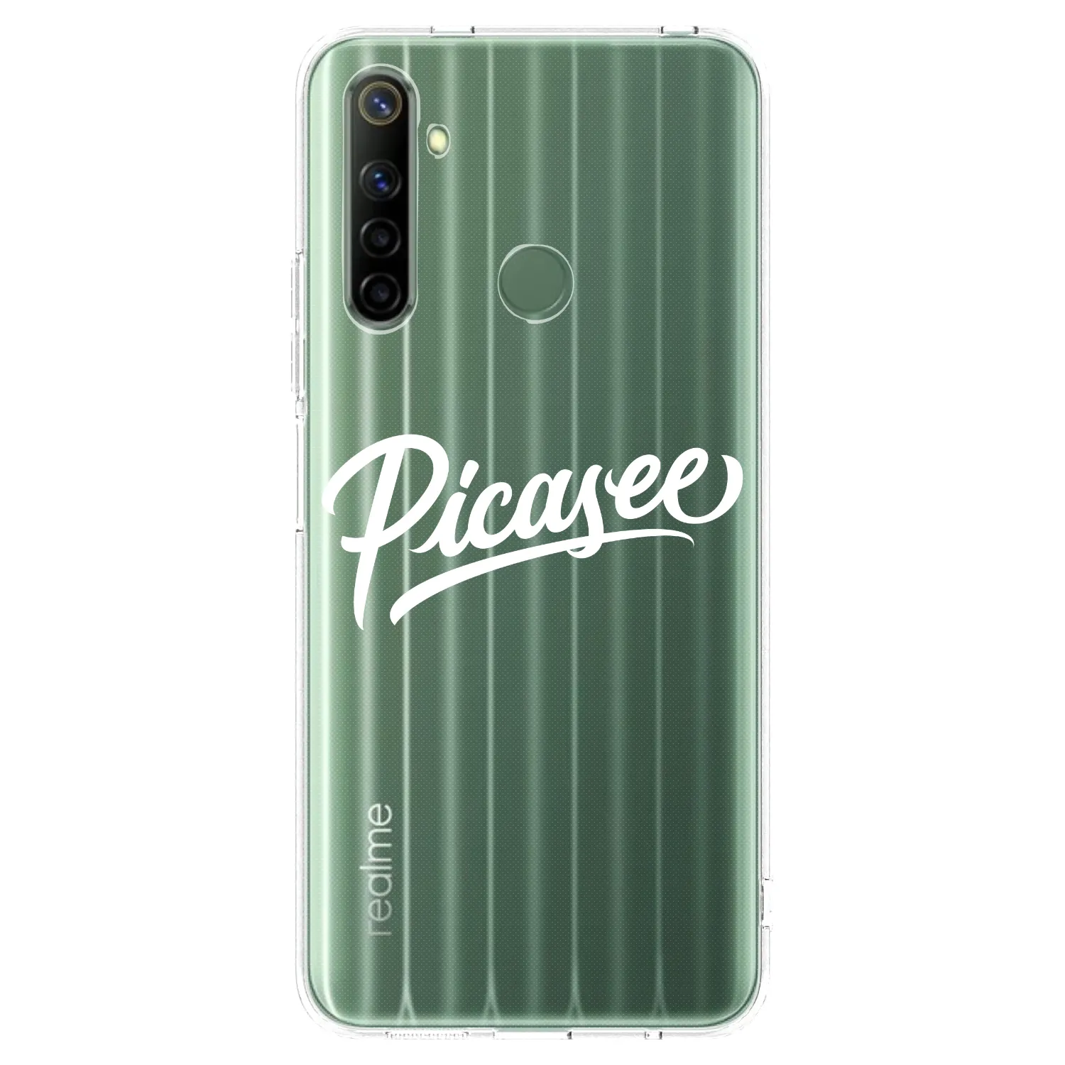 Picasee silikónový prehľadný obal pre Realme 6i - Picasee - old logo - white