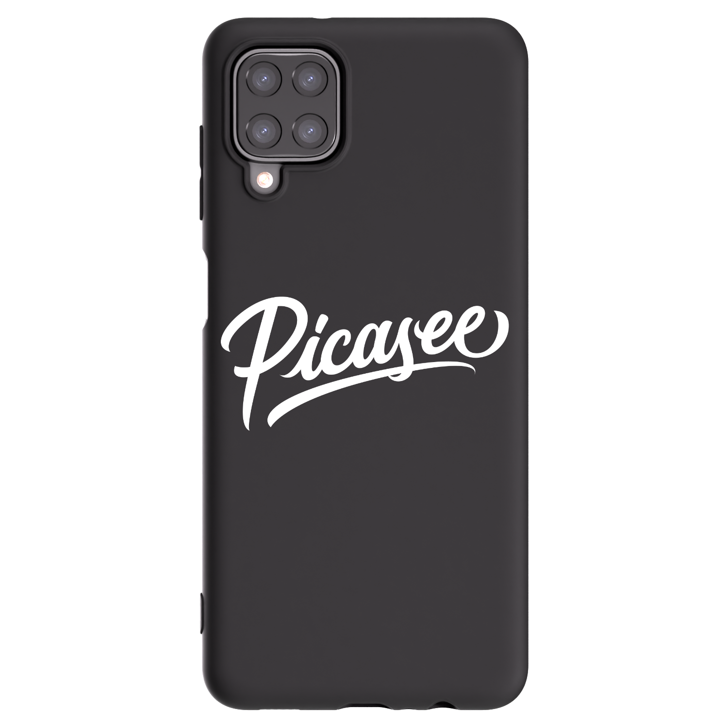 Picasee silikónový čierny obal pre Samsung Galaxy A12 A125F - Picasee - old logo - white