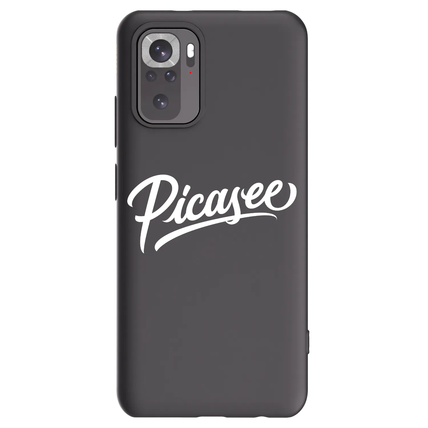 Picasee silikónový čierny obal pre Xiaomi Redmi Note 10 - Picasee - old logo - white