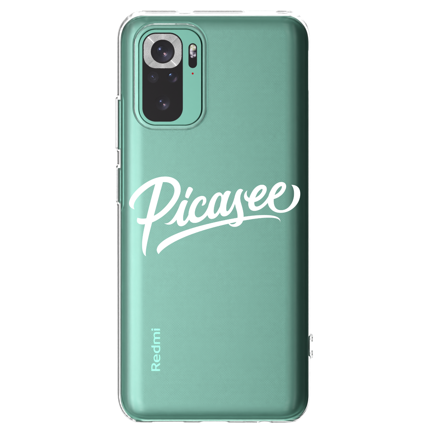 Picasee silikónový prehľadný obal pre Xiaomi Redmi Note 10 Pro - Picasee - old logo - white