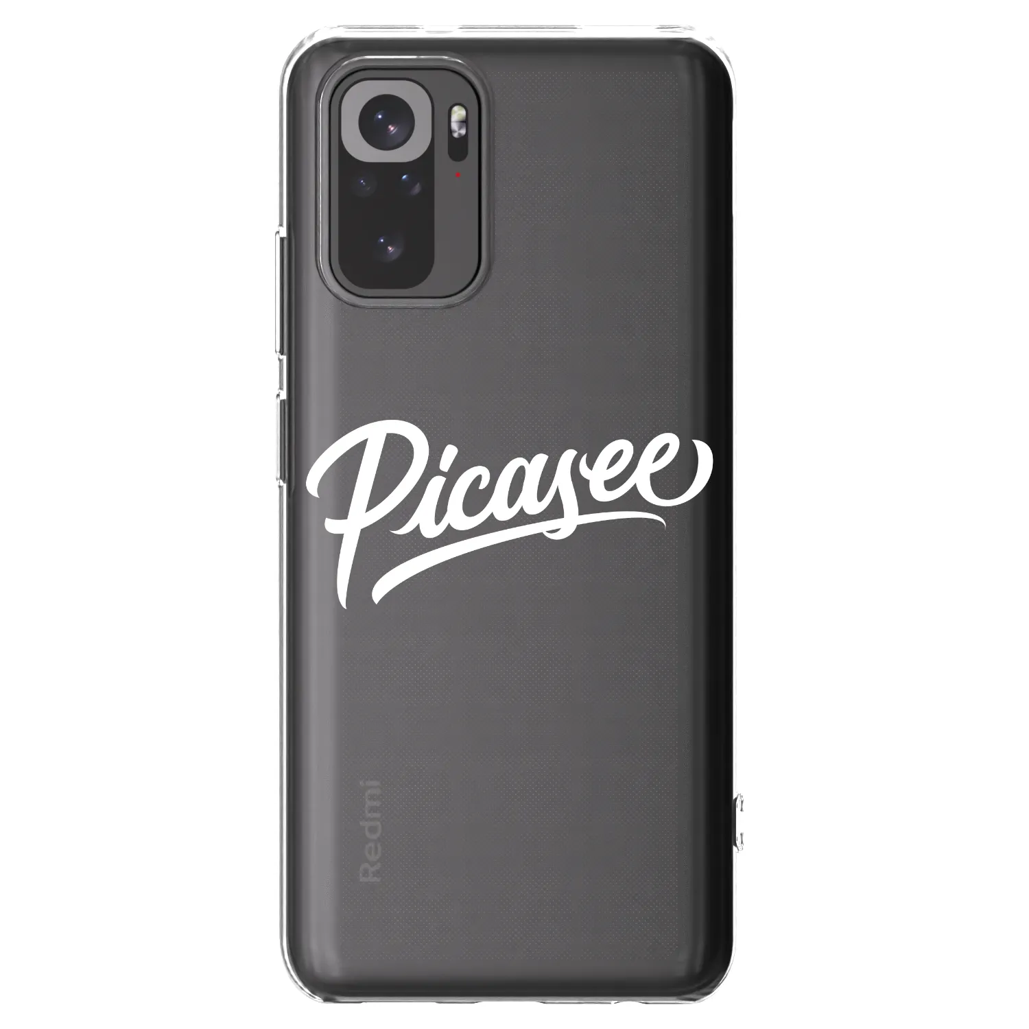 Picasee silikónový prehľadný obal pre Xiaomi Redmi Note 10S - Picasee - old logo - white