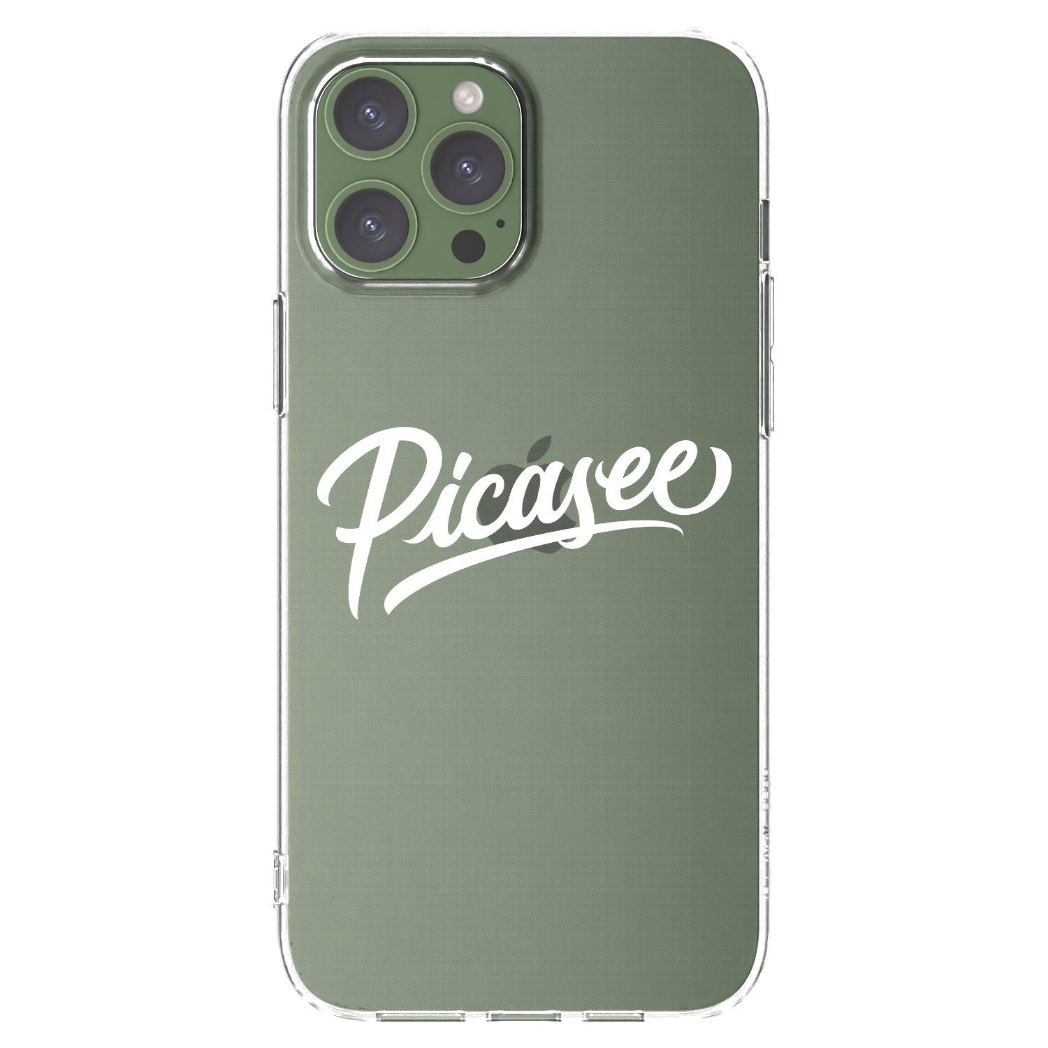 Silikónový prehľadný obal pre Apple iPhone 13 Pro Max - Picasee - old logo - white