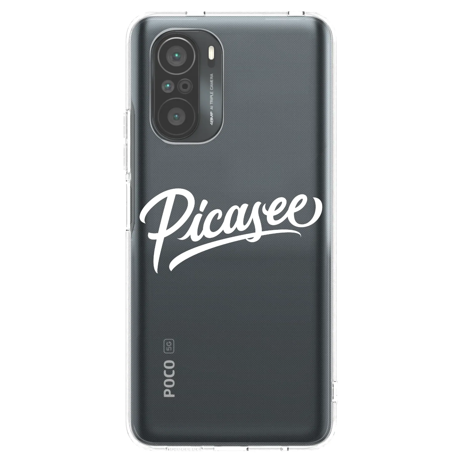 Picasee silikónový prehľadný obal pre Xiaomi Poco F3 - Picasee - old logo - white