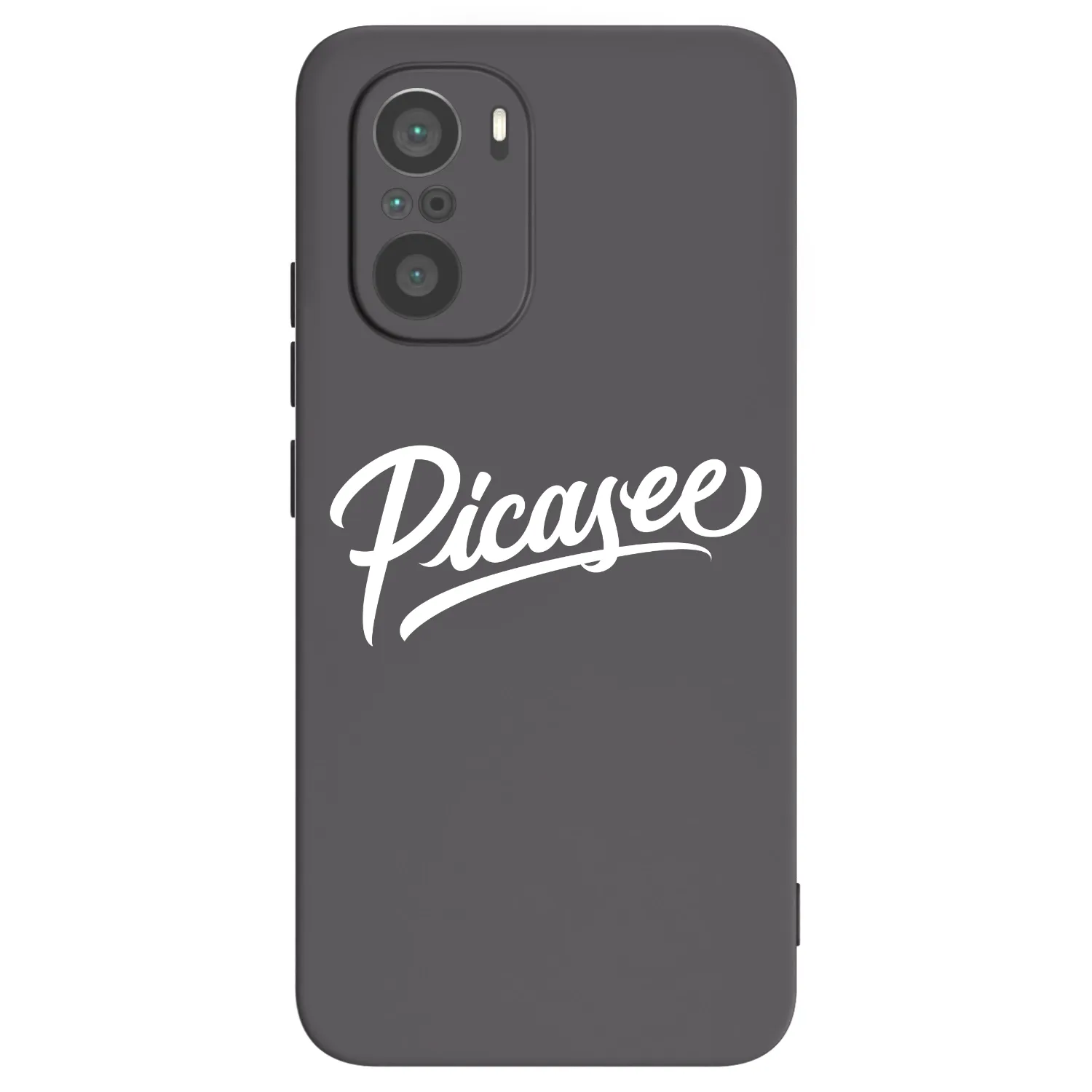 Picasee silikónový čierny obal pre Xiaomi Poco F3 - Picasee - old logo - white