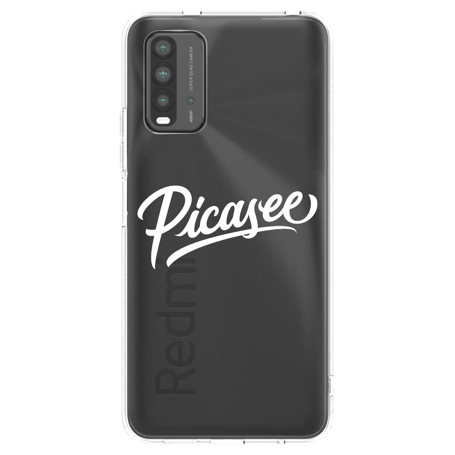 Picasee silikónový čierny obal pre Xiaomi Redmi 9T - Picasee - old logo - white