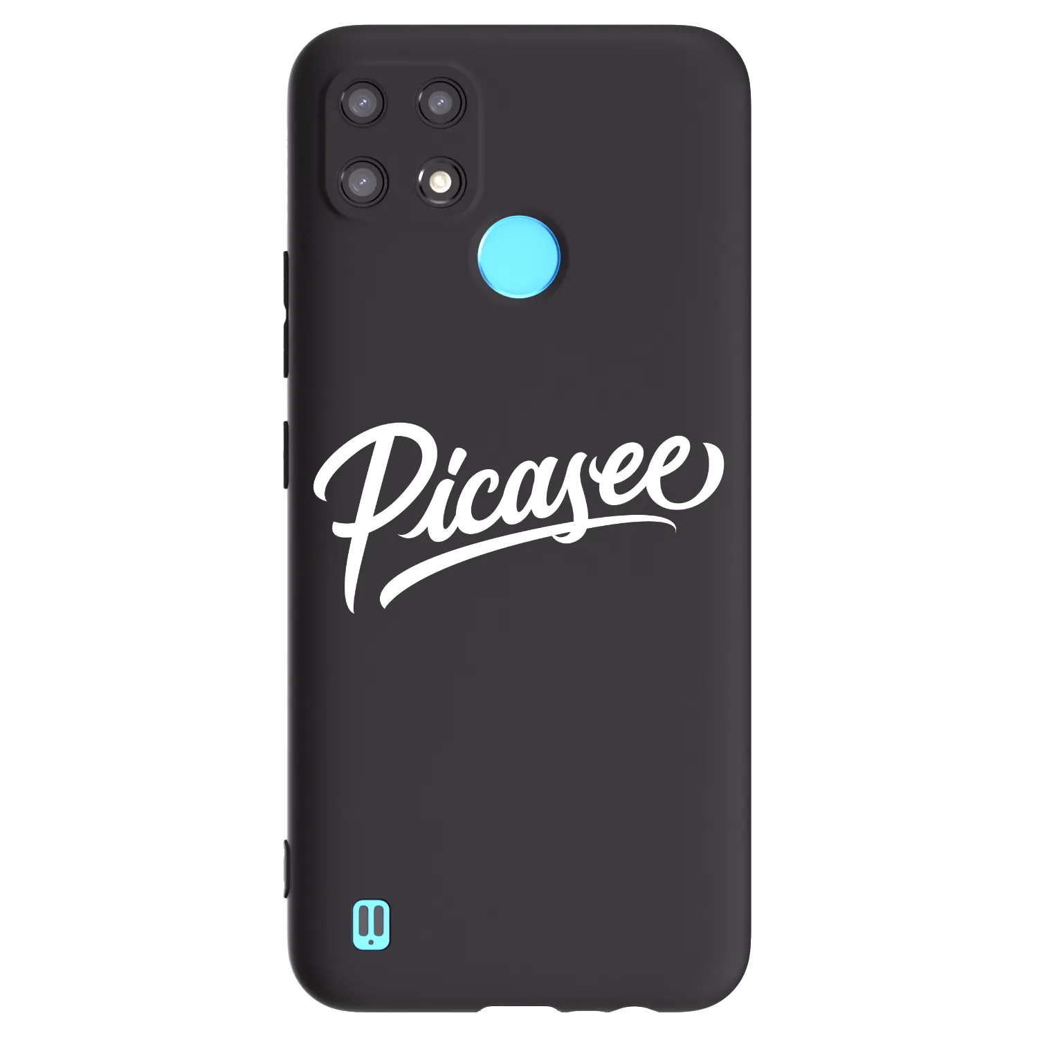 Picasee silikónový čierny obal pre Realme C21 - Picasee - old logo - white